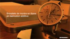 Bracelets de montre en titane en fabrication additive